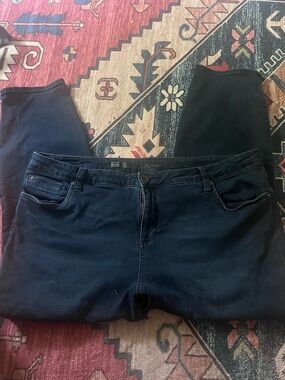 Kut from the Kloth Dark Blue Skinny Jeans Plus Size 22